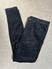 J BRAND Black Jagged Flocked