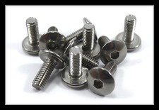 Stainless Yamaha m6 Motorcycle Fairing Pan Mushroom Head Allen Key Bolts 16mm