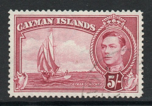 Cayman islands 1938 - cayman, 5/-