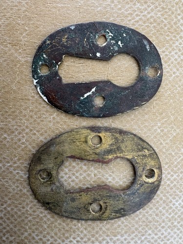Pair victorian brass - pair,