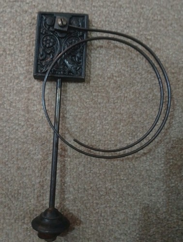 Antique wire coil gong - antique,