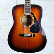 YAMAHA FG455 1980s SUNBURST ACOUSTIC GUITAR