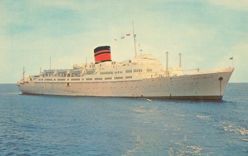 Ship vintage c1950s steam sea - vintage,