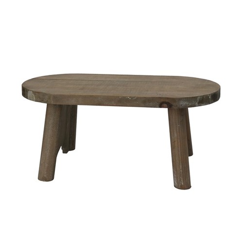 Decorative oval fir wood - decorative, bench