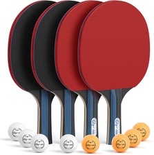 Table Tennis Set of 4 with 8