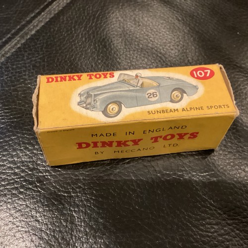 Dinky toys 107 sunbeam alpine - 107,