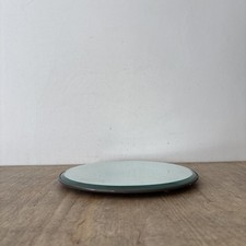 Vintage Bevelled Mirror Metal Edged Display Plate Footed Hanging Decor Design