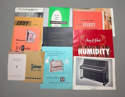 Vintage piano ephemera lot - vintage,