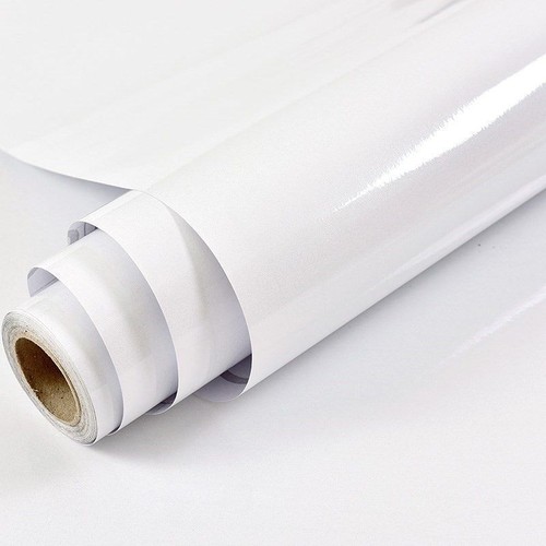 10m plain gloss white wall - 10m,