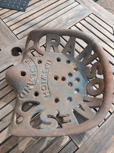 Ransomes original cast seat - ransomes,
