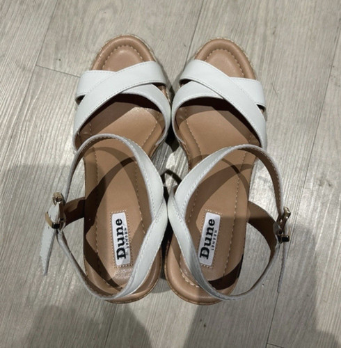 Dune london white leather - white,