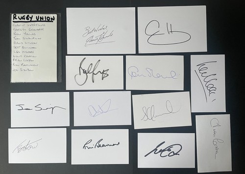 Rugby union signed - rugby, autograph