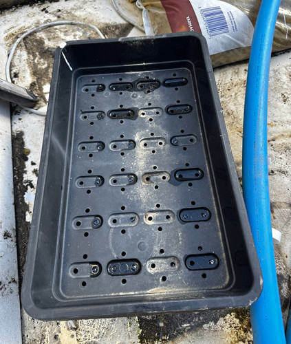 Black plastic rectangular - black,