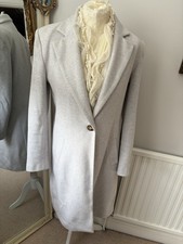 Zara Winter White Coat 10 Single Button