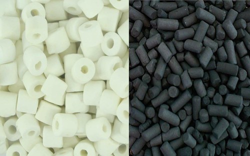 Ceramic rings carbon pellets - carbon,