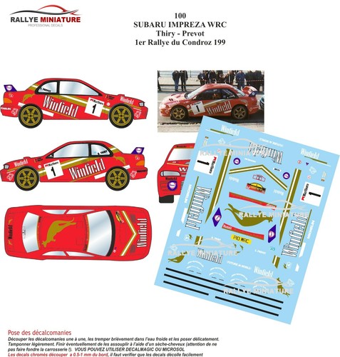 Decals ref 0100 subaru - decals,