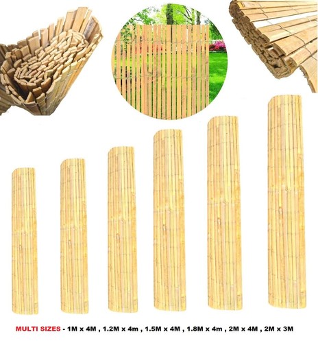 Bamboo slat fence screening - 4m,