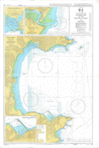 Admiralty chart harbours - chart,
