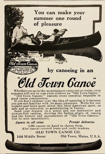 1910 old town canoe - 1910, ad.(n8)~old