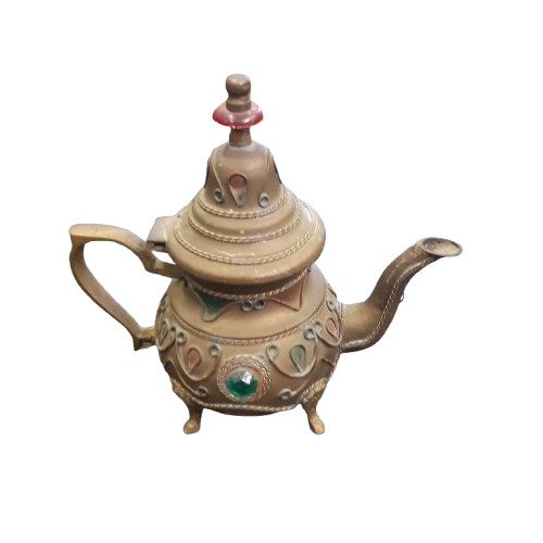 Vintage moroccan brass teapot - vintage,