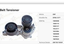 Engine Belt Tensioner Pulley Assembly DAF Truck Parts1809098 by febi Bilstein 