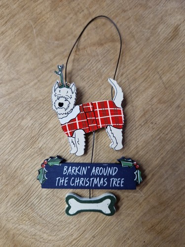 Westie barkin around the - barkin,