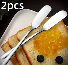 2X Butter Spreader Stainless Steel Cream Jam Honey Cheese Spreader Knife Scraper