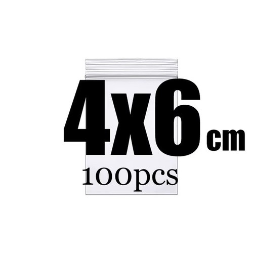 100 small clear plastic - 100, x
