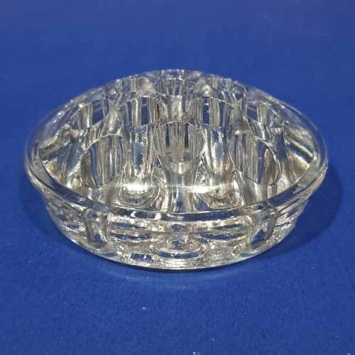 Vintage glass flower frog - glass,