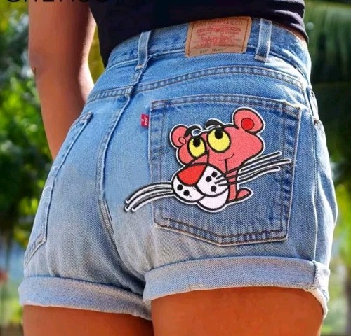 Pink panther embroidered - panther,