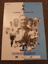 TOTTENHAM v ASTON VILLA 125 ANNIVERSARY PROGRAMME 1 OCT 2007 NOT SHIRT TICKET