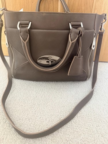Mulberry del rey taupe leather - del,