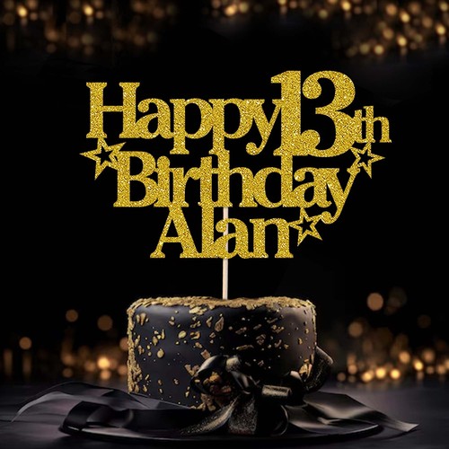 Cake topper personalised - cake,
