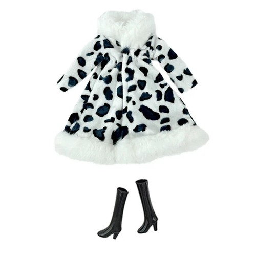 Black white leopard clothes - black,