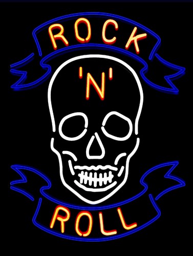 Neon print rock - neon, retro