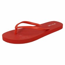 Ladies Spot On Toe Post Flip Flops