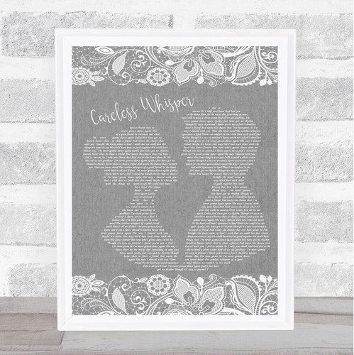 Careless whisper burlap - whisper, &