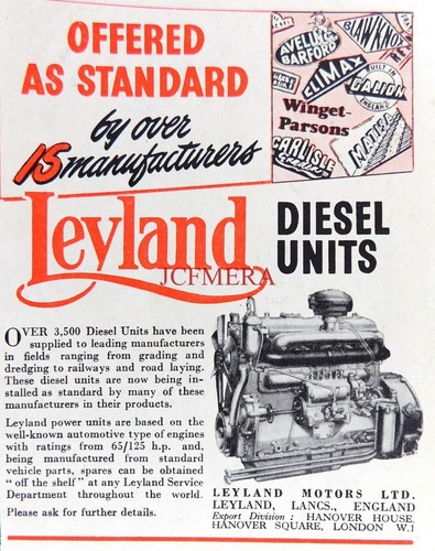 Leyland motors diesel engines - diesel,
