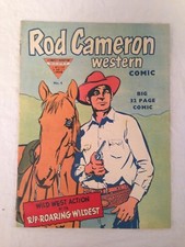 Rod Cameron Western Comic - L Miller English Ed No 4, Fawcett - Scarce