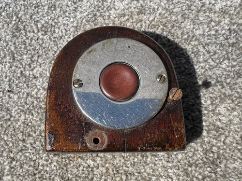 Antique wooden door bell push - wooden,
