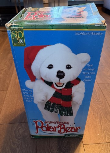 Christmas musical polar bear - christmas,