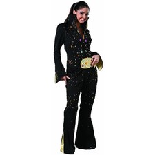 Ladies Elvis Presley Jewelled Jumpsuit - 14