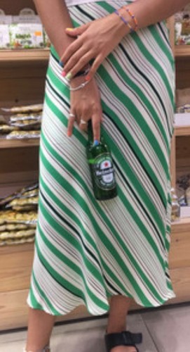 Zara green striped - zara,