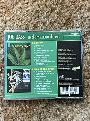 Joe pass simplicity a - joe, pass--"simplicity/a