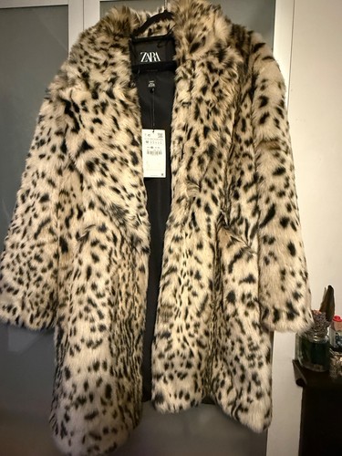 Zara leopard print faux - zara,