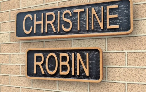 Personalised carved wooden - carved,