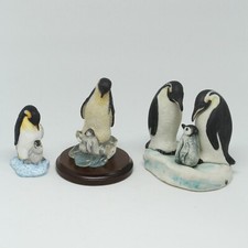 Penguin & Chicks Collectable Figurines x 3 Country Artists Cotswolds Emperor