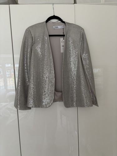 Silver zara cape jacket - zara, cape/jacket