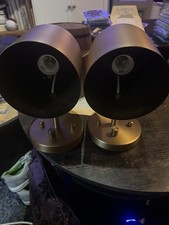 Pair Antique Brass Adjustable