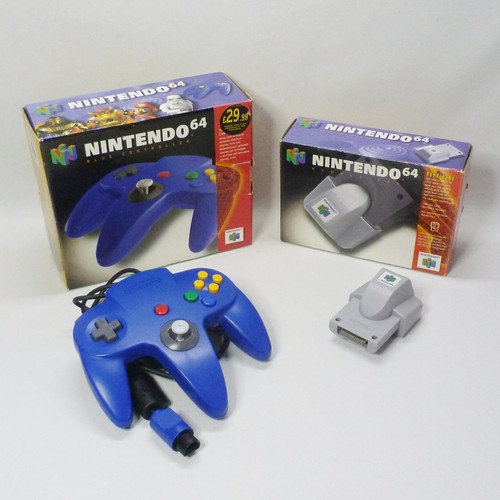 Official boxed n64 blue - official,